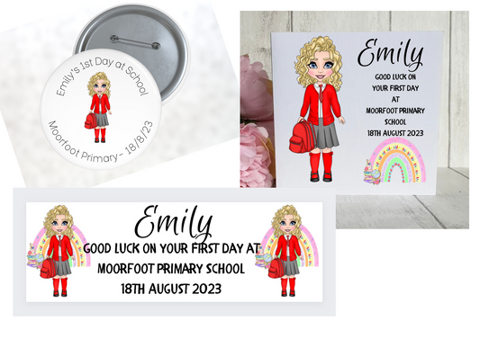 Dolly primary school gift set -girl