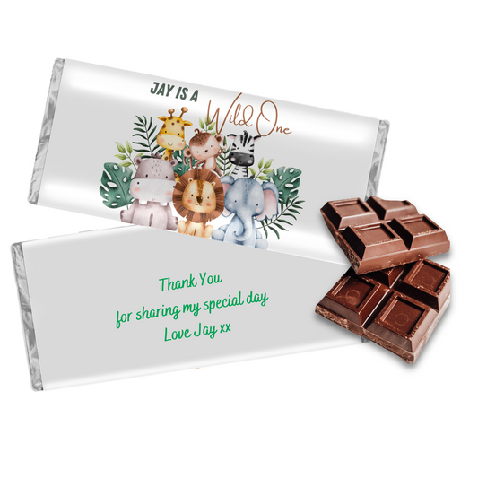 Wild One Personalised Chocolate Bar -gift
