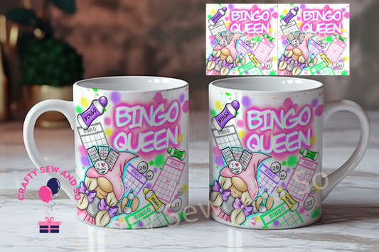 Bingo Queen Design -Gonk gifts for mum , Gonk gifts for Gran, Gonk gifts for Nan, Birthday gift for her , Mothers day gift