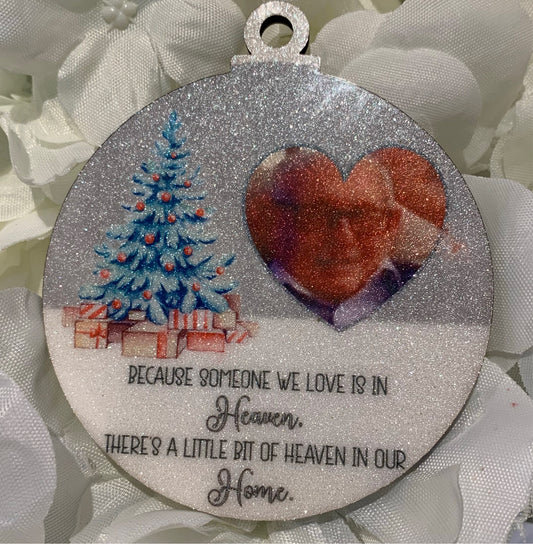 Memorial Christmas Ornament - Someone we Love is in Heaven