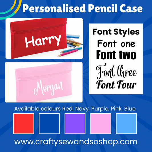 Personalised pencil case