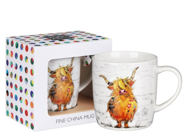 Bug Art Hamish Highland Cow Mug