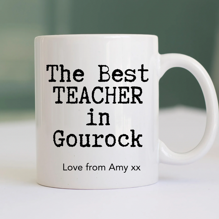 The best Teacher in any town mug