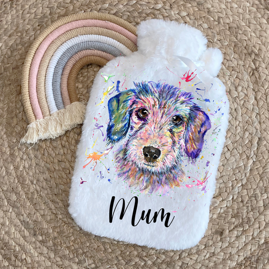 Dachshund  personalised hot water bottle