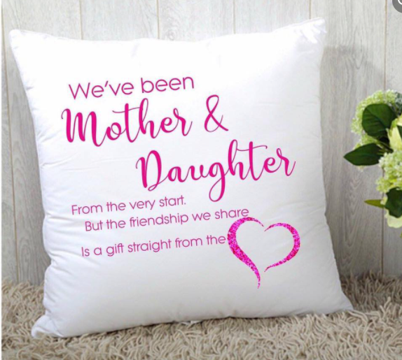 MOTHERS DAY GIFT PERSONALISED CUSHION GIFT MOTHER DAUGHTER