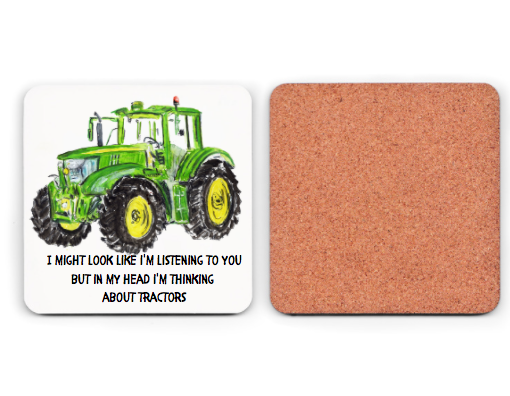 Tractor mug - tractor lover - farmer coaster - tractor lover gift - birthday gift