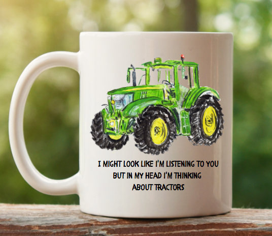 Tractor mug - tractor lover - farmer mug- tractor lover gift - birthday gift