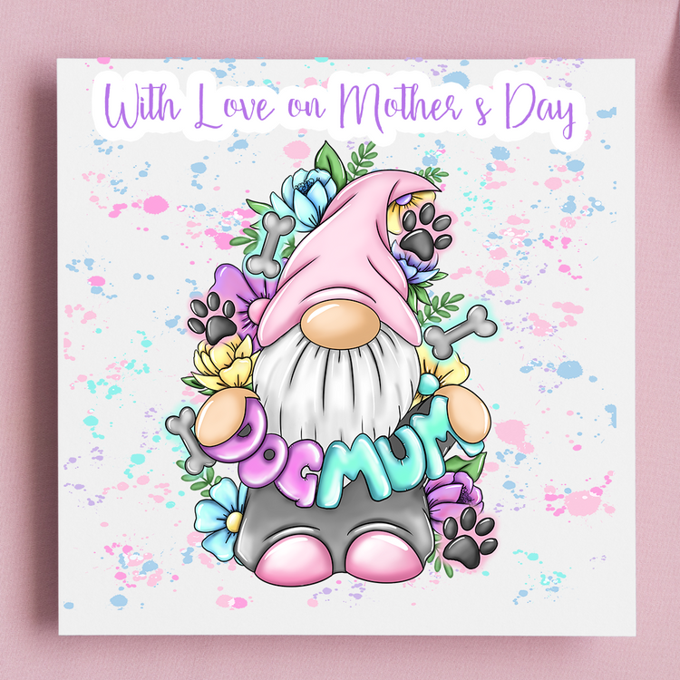 Dog Mum gonk mother's day card