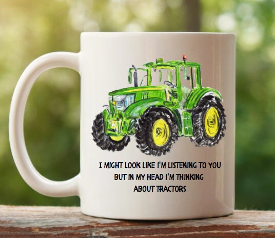 Tractor mug - tractor lover - farmer mug - tractor lover gift - birthday gift -