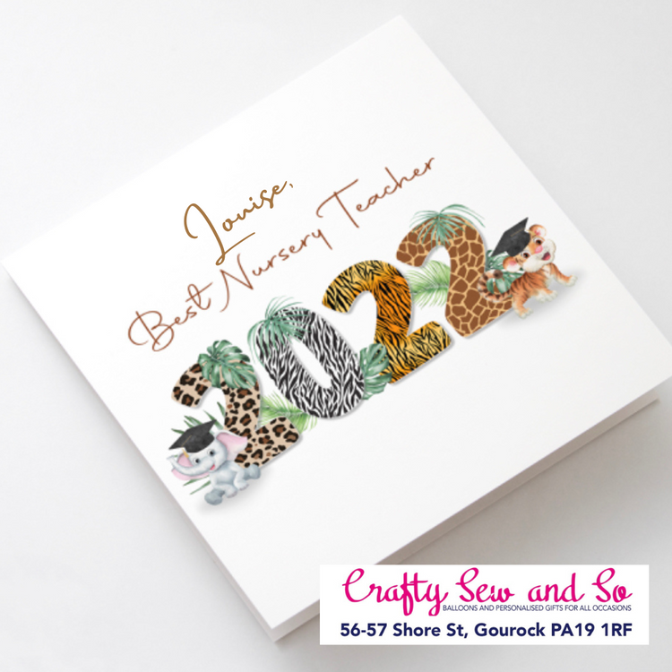 Nursery Teacher /Asn Personalised Card