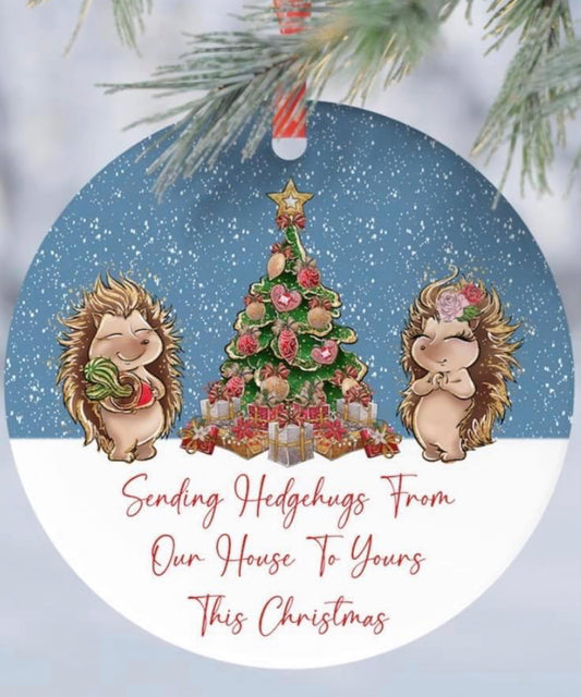 Hedgehug Christmas decoration