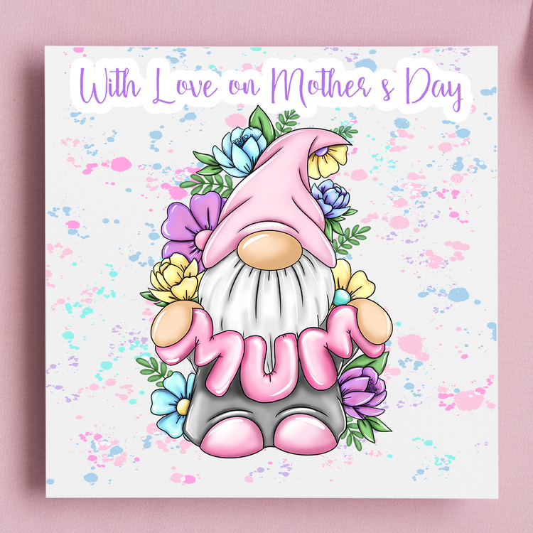 Mum gonk mother's day card